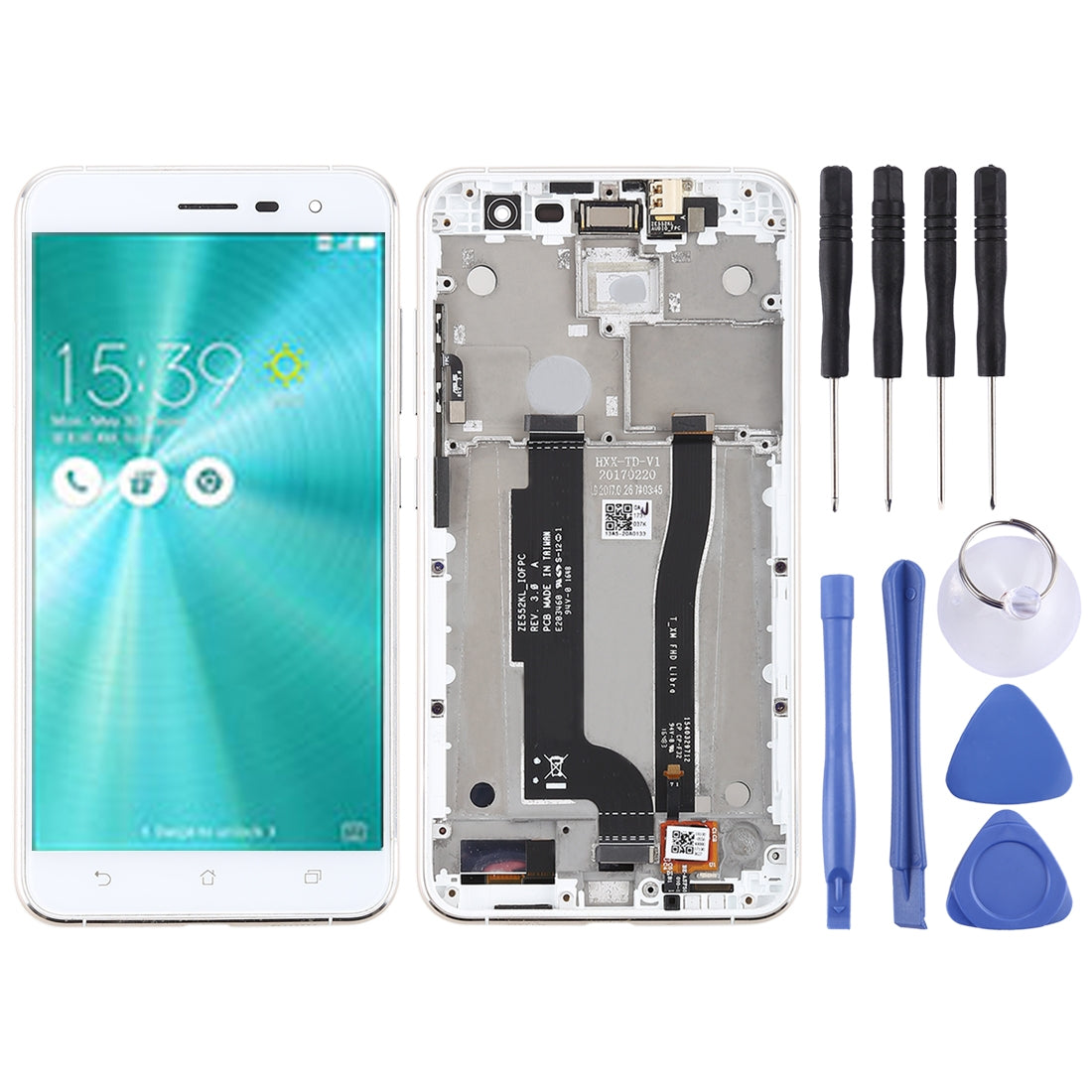 OEM LCD Screen for Asus ZenFone 3 ZE552KL Digitizer Full Assembly with Frame?White)
