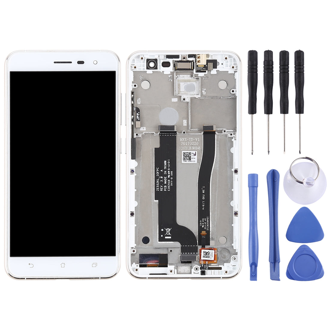 OEM LCD Screen for Asus ZenFone 3 ZE552KL Digitizer Full Assembly with Frame?White)