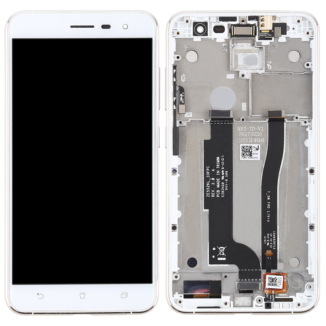 OEM LCD Screen for Asus ZenFone 3 ZE552KL Digitizer Full Assembly with Frame?White)