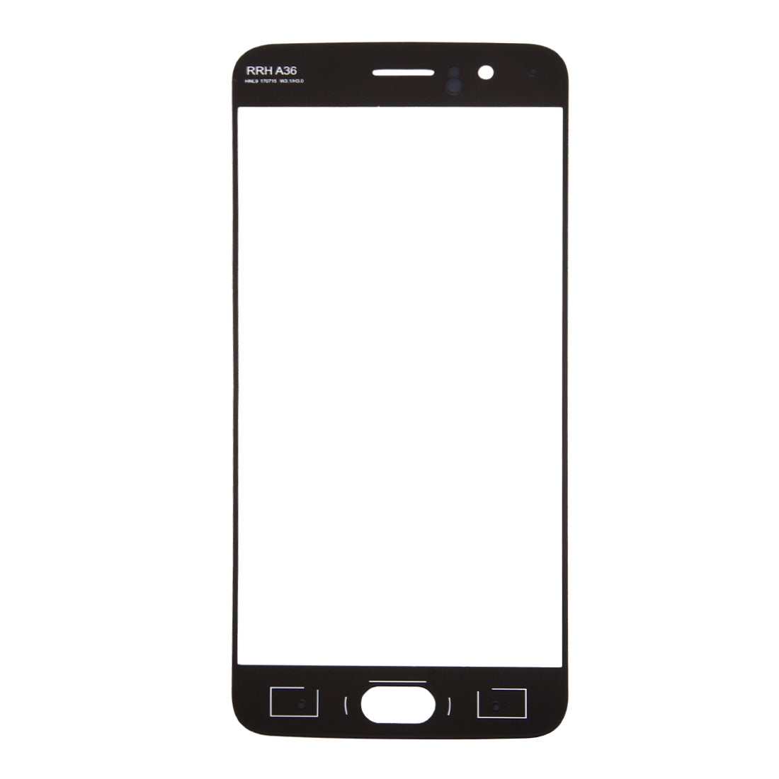 For OnePlus 5 Front Screen Outer Glass Lens (Black)