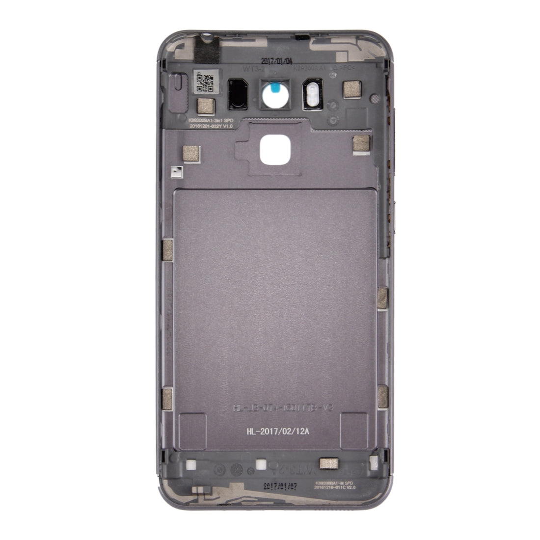 Aluminum Alloy Back Battery Cover for Asus ZenFone 3 Max / ZC553KL (Grey)