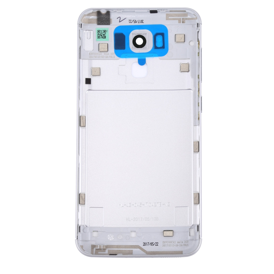 Aluminum Alloy Back Battery Cover for Asus ZenFone 3 Max / ZC553KL (Silver)