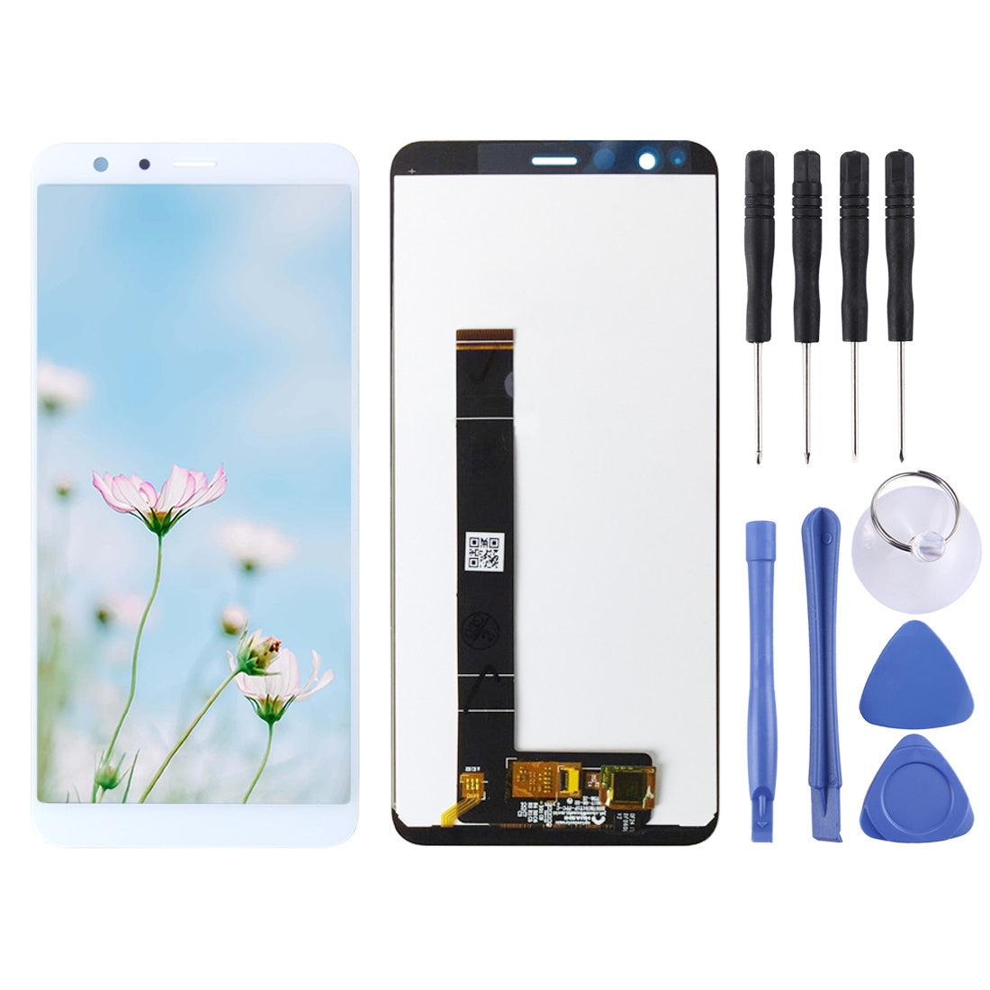 OEM LCD Screen for Asus Zenfone Max Plus (M1) X018DC X018D ZB570TL with Digitizer Full Assembly (White)