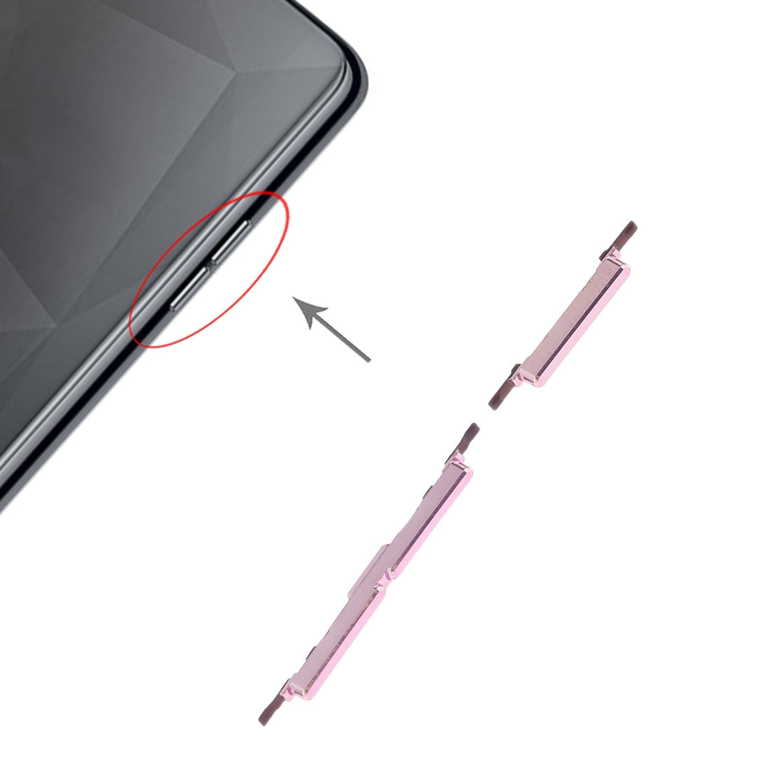 For OPPO A3 Side Keys(Gold)