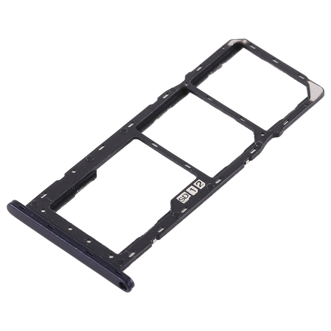 SIM Card Tray + SIM Card Tray + Micro SD Card Tray for Asus Zenfone Max Pro (M1) ZB601KL ZB602KL(Black)