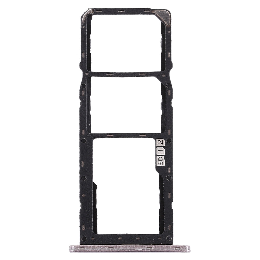 SIM Card Tray + SIM Card Tray + Micro SD Card Tray for Asus Zenfone Max Pro (M1) ZB601KL ZB602KL(Silver)