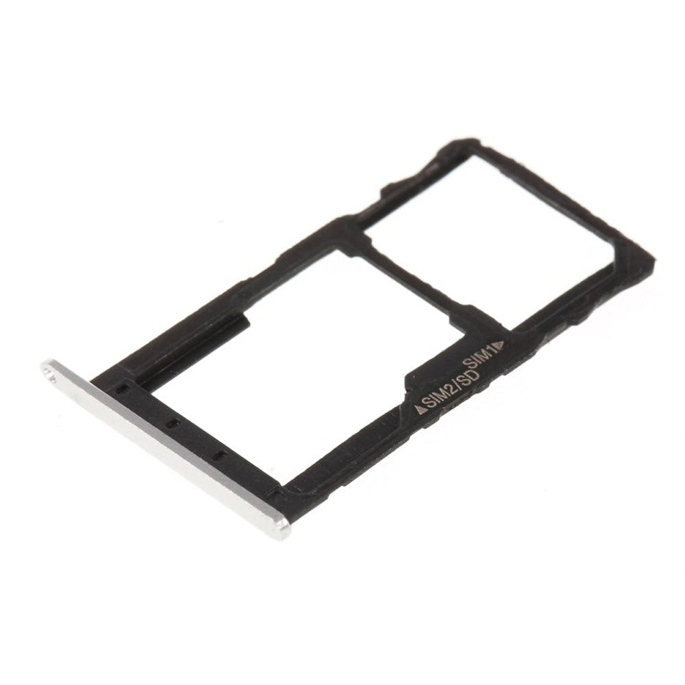 SIM Card Tray + SIM Card Tray / Micro SD Card Tray for Motorola Moto G5S(Silver)