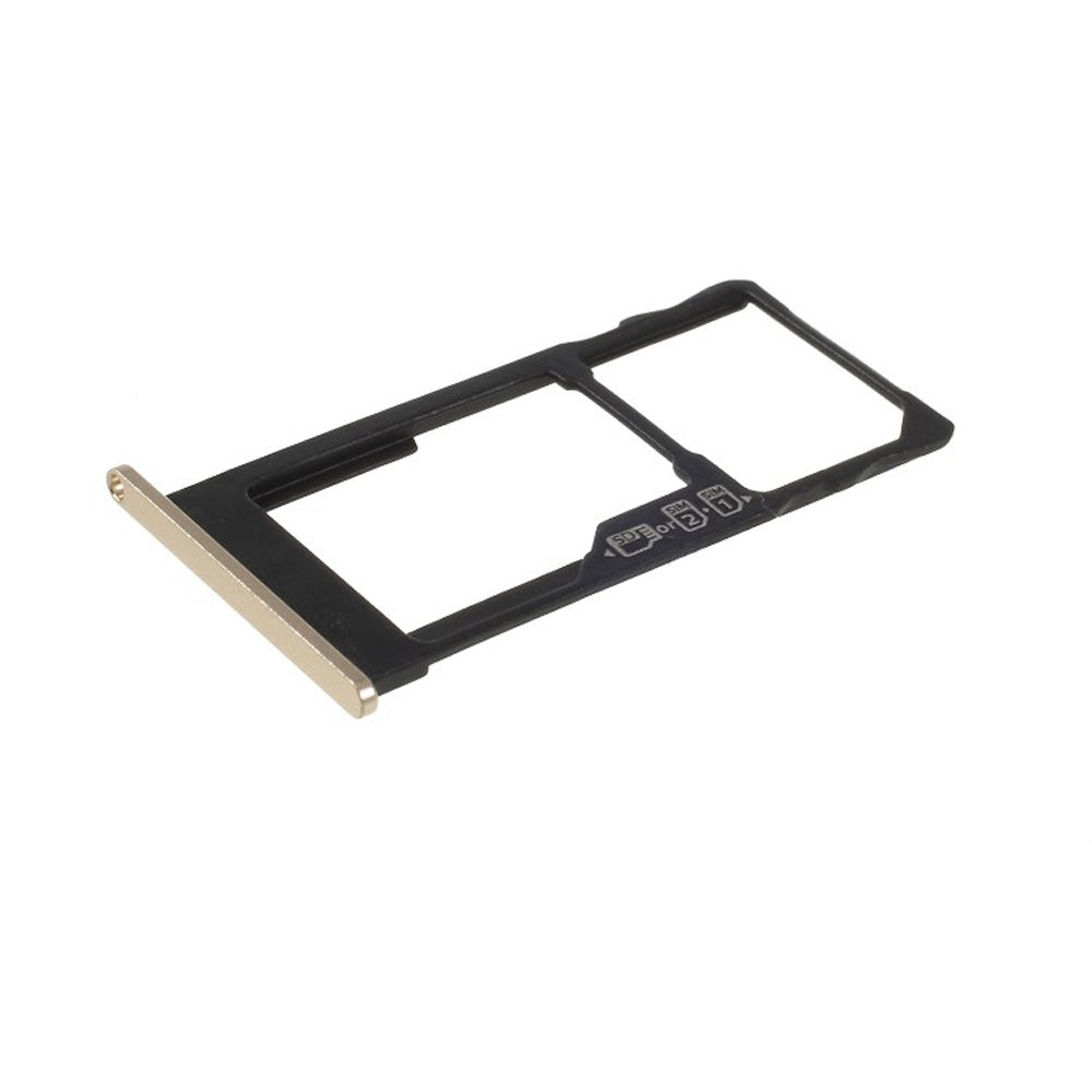SIM Card Tray + SIM Card Tray / Micro SD Card Tray for Motorola Moto M XT1662 XT1663(Gold)