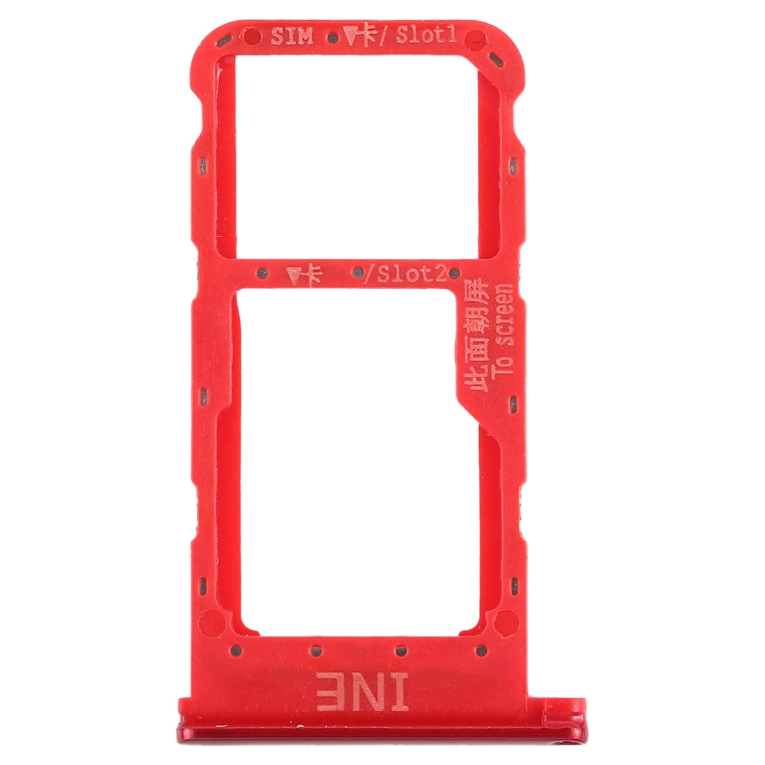 SIM Card Tray for Huawei P smart + / Nova 3i(Red)