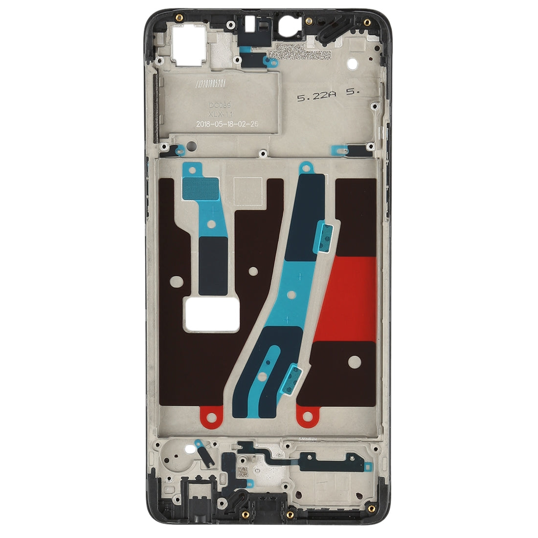 For OPPO A3 / F7 Front Housing LCD Frame Bezel Plate (Black)