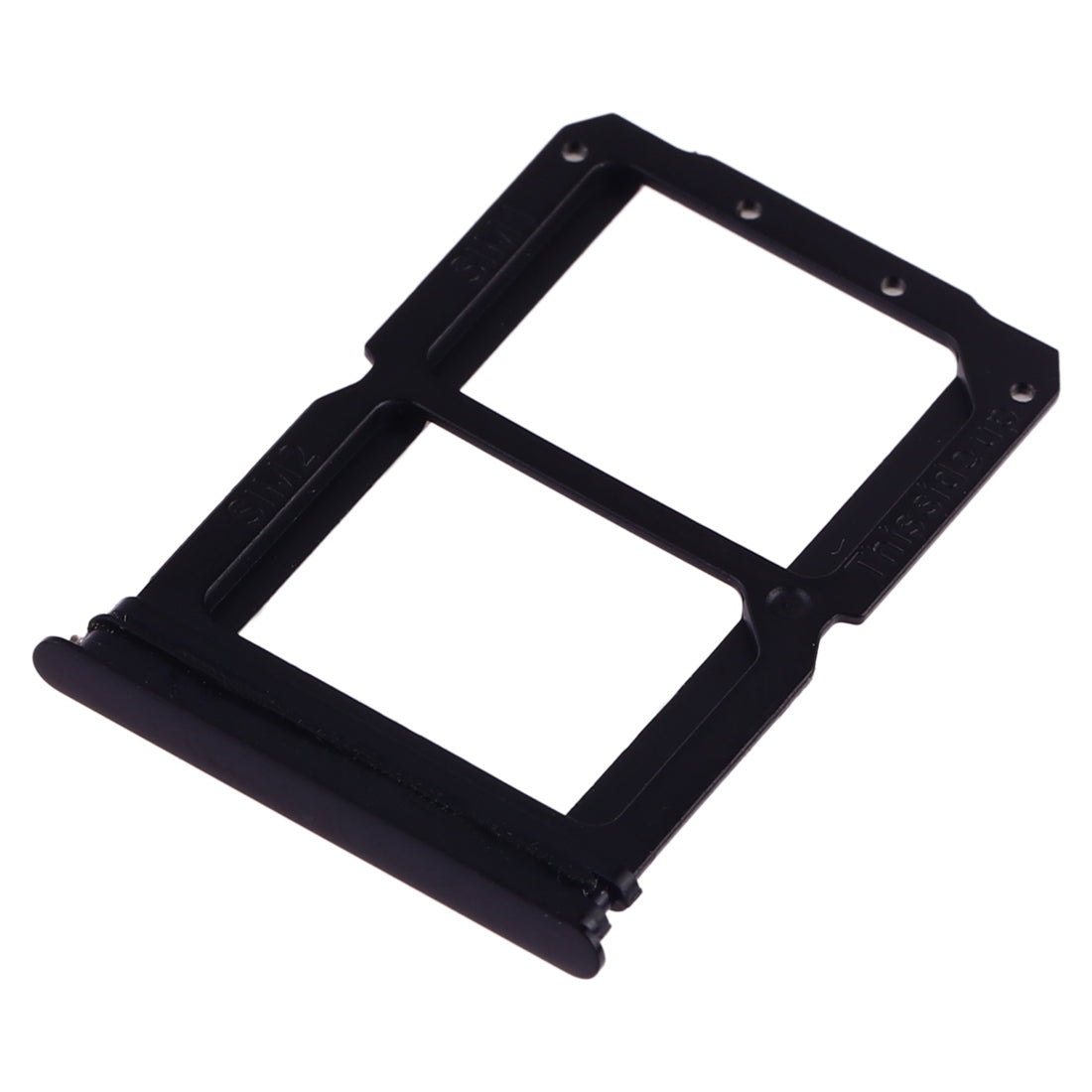 For OnePlus 6T SIM Card Tray + SIM Card Tray (Black)