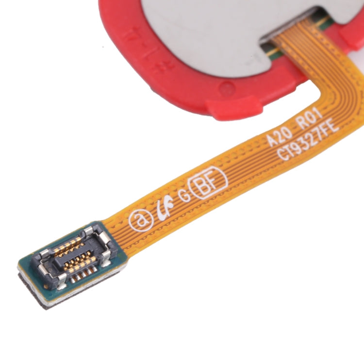For Samsung Galaxy A20e / A20 Fingerprint Sensor Flex Cable(Red)