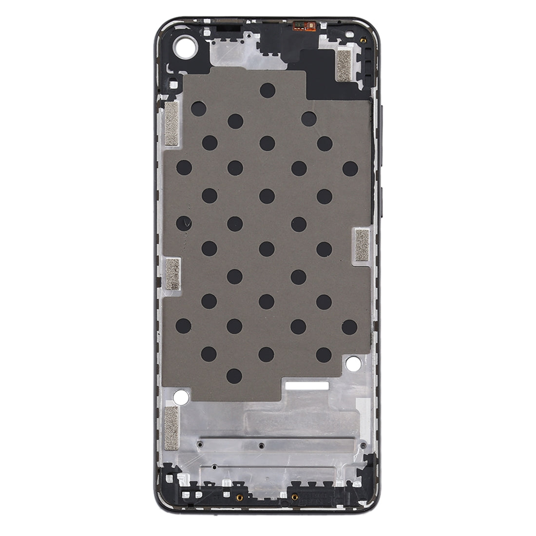 Front Housing LCD Frame Bezel Plate for Motorola Moto One Vision(Black)
