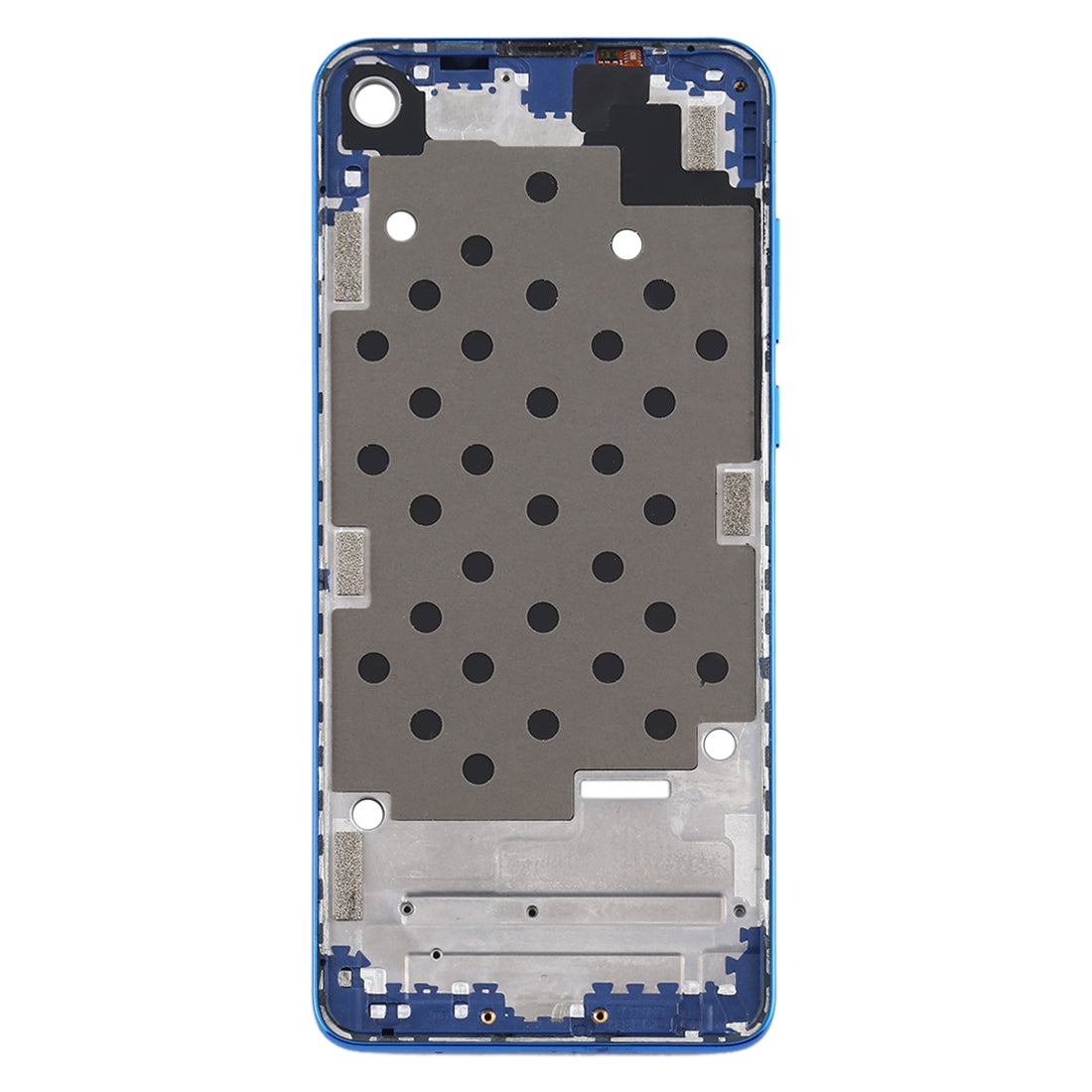 Front Housing LCD Frame Bezel Plate for Motorola Moto One Vision(Blue)