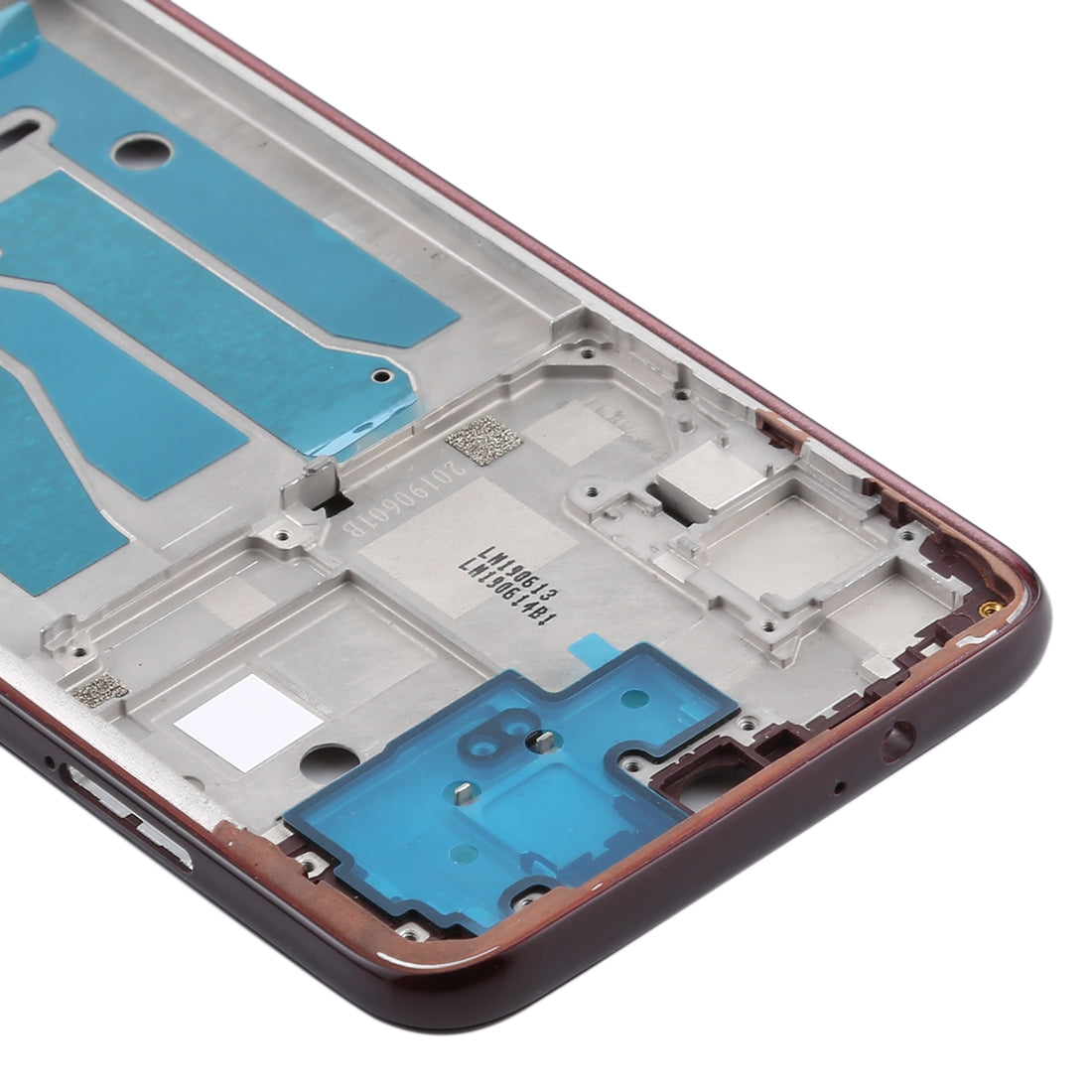 Front Housing LCD Frame Bezel Plate for Motorola Moto G8 Plus(Red)