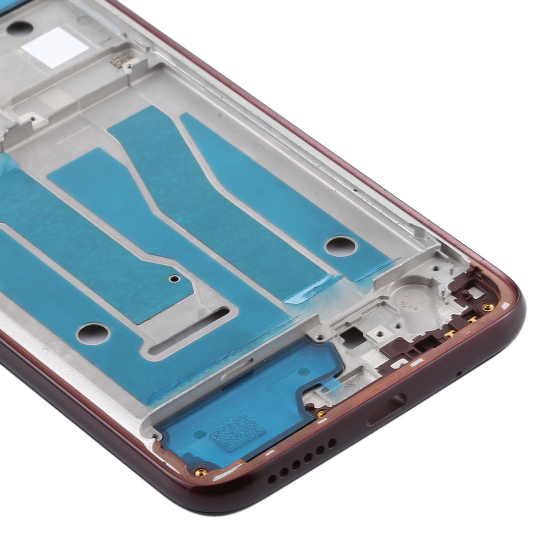 Front Housing LCD Frame Bezel Plate for Motorola Moto G8 Plus(Red)