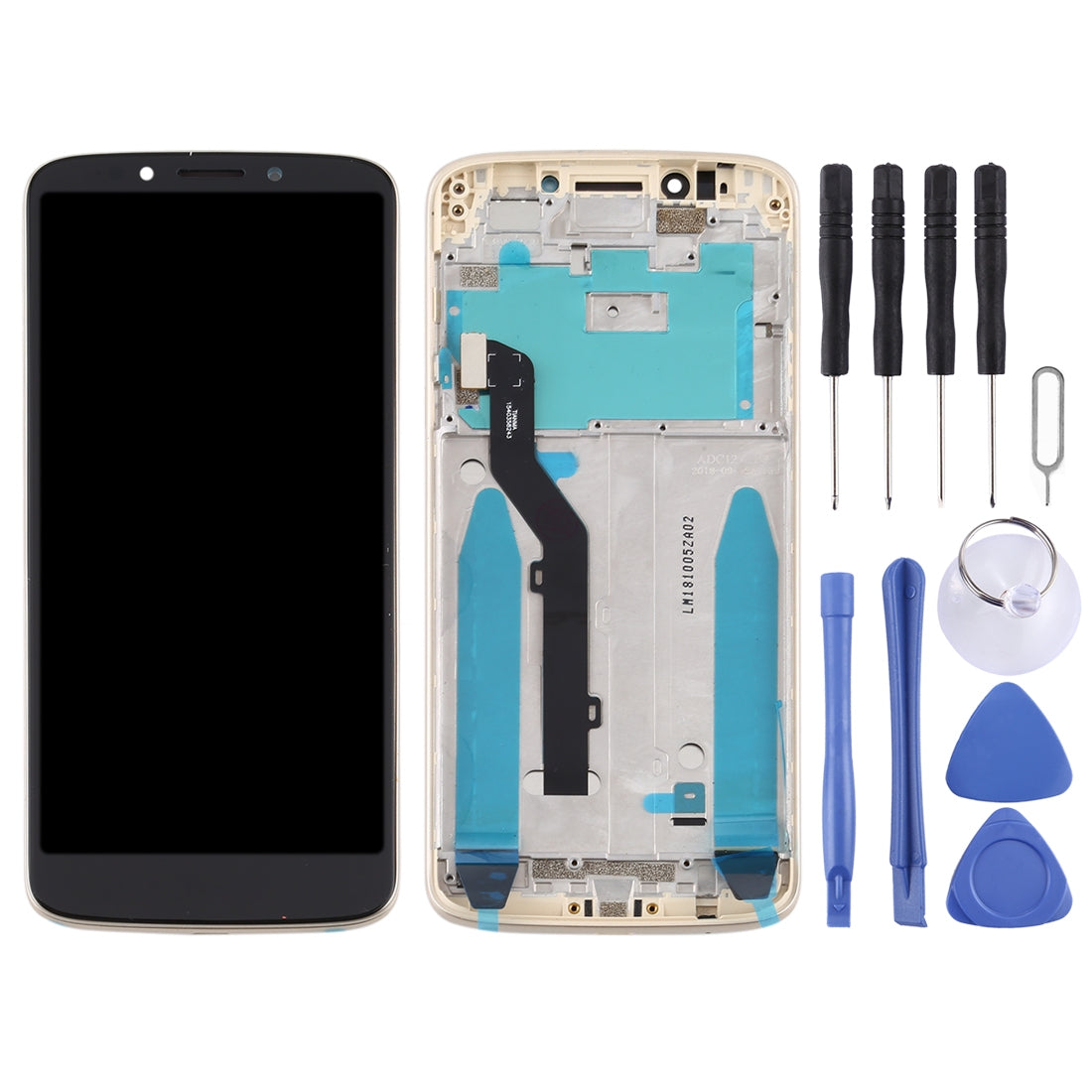 TFT LCD Screen for Motorola Moto E5/ G6 Play(Brazil)Digitizer Full Assembly with Frame(Gold)