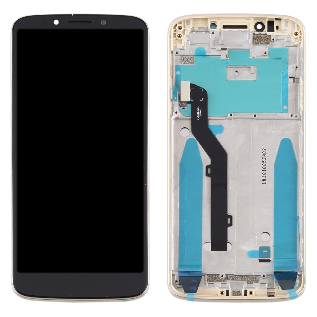 TFT LCD Screen for Motorola Moto E5/ G6 Play(Brazil)Digitizer Full Assembly with Frame(Gold)