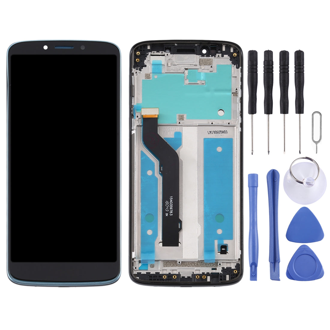 TFT LCD Screen for Motorola Moto E5 Plus Digitizer Full Assembly with Frame(Black)