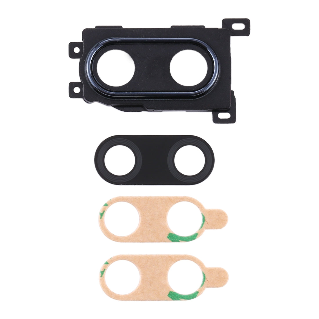For Huawei Enjoy 9 Plus 10pcs Camera Lens Cover (Black)