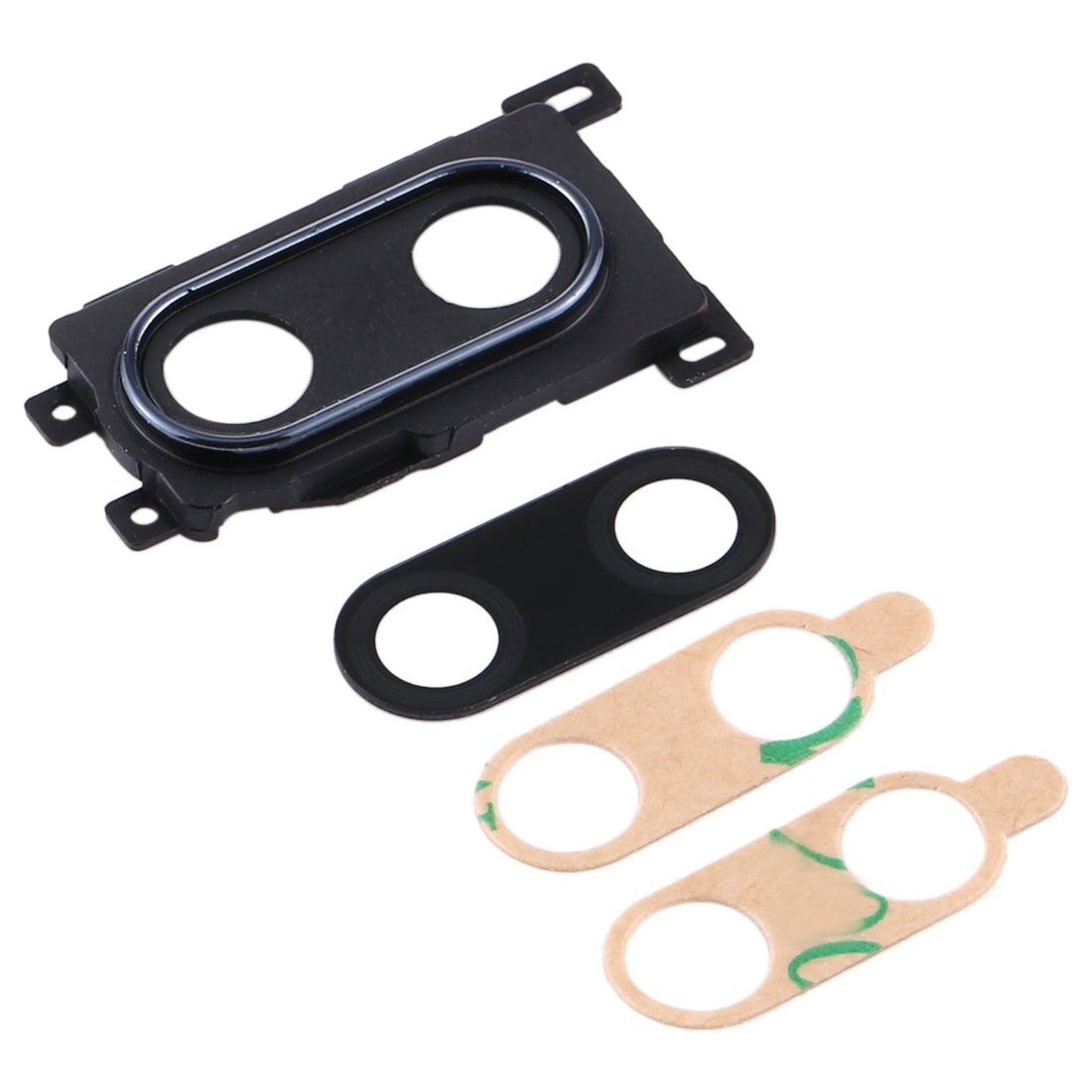 For Huawei Enjoy 9 Plus 10pcs Camera Lens Cover (Black)