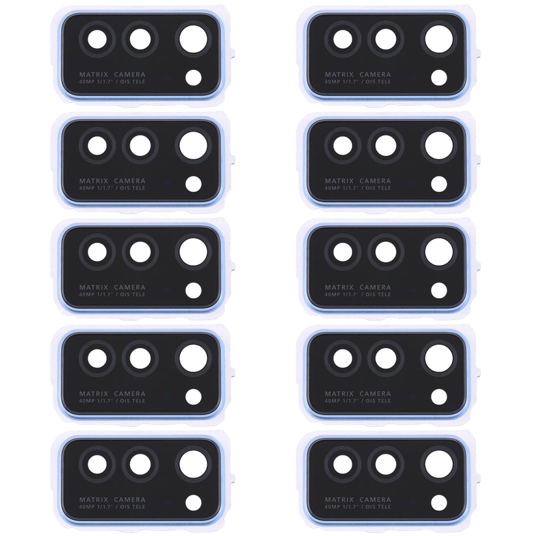 For Huawei Honor V30 10pcs Camera Lens Cover (Blue)