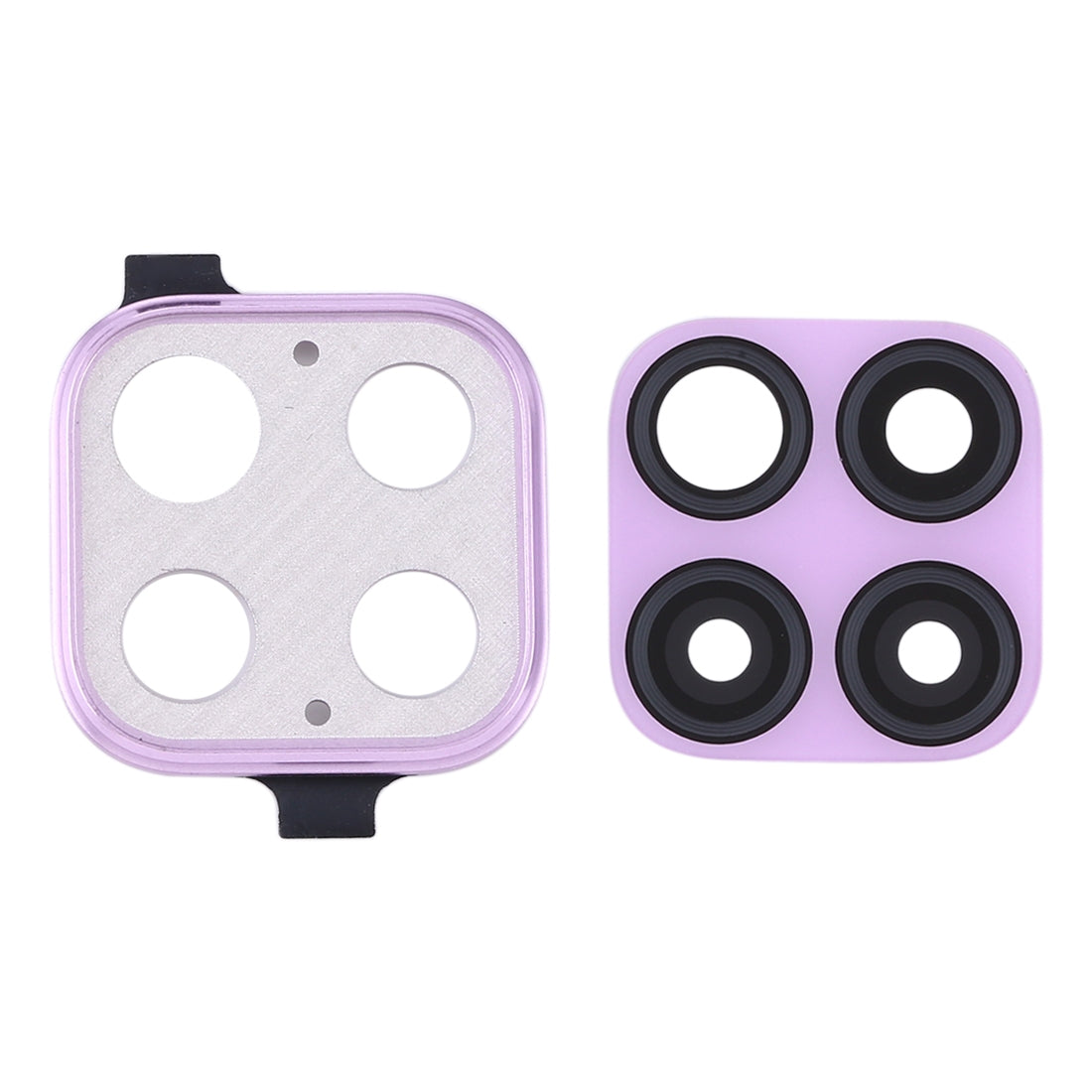 For Huawei Nova 6 SE 10pcs Camera Lens Cover (Purple)