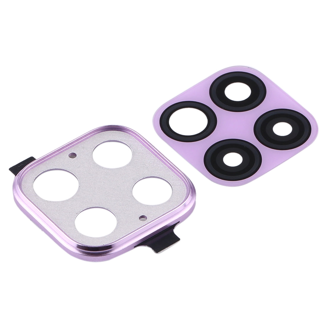 For Huawei Nova 6 SE 10pcs Camera Lens Cover (Purple)