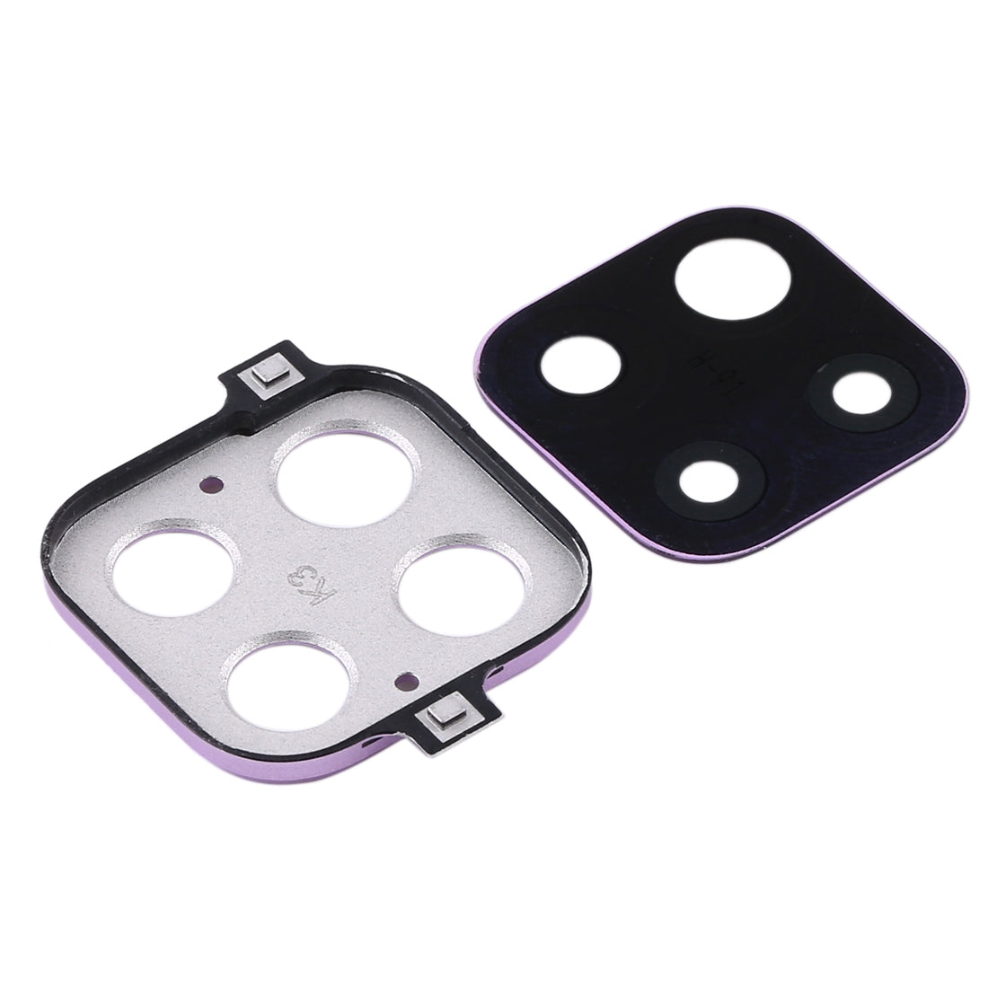 For Huawei Nova 6 SE 10pcs Camera Lens Cover (Purple)