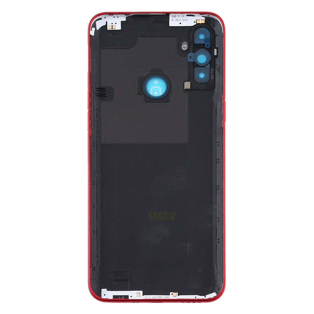 For OPPO Realme C3 3 cameras Battery Back Cover(Red)