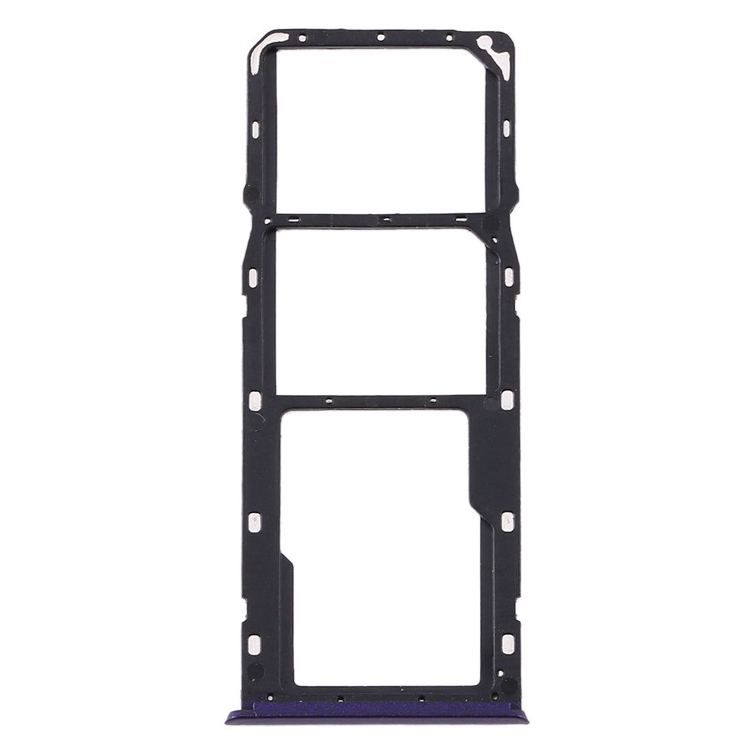 For OPPO Realme 5s SIM Card Tray + SIM Card Tray + Micro SD Card Tray (Purple)