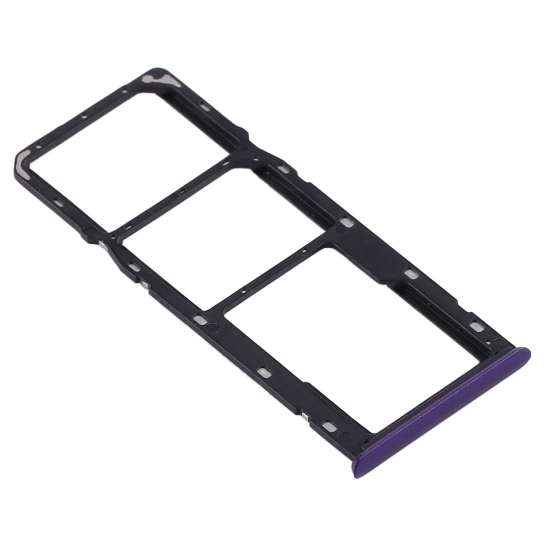 For OPPO Realme 5s SIM Card Tray + SIM Card Tray + Micro SD Card Tray (Purple)