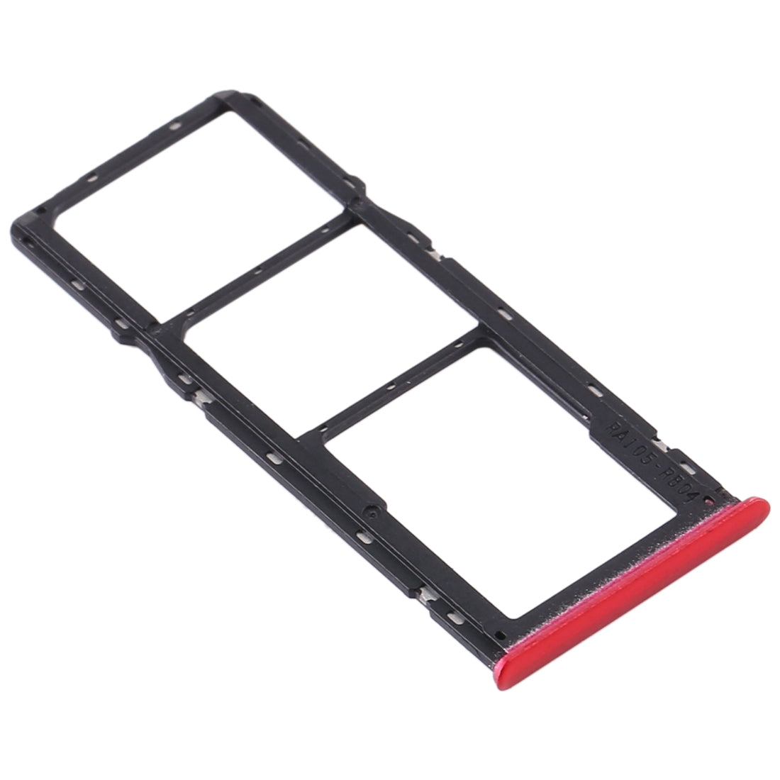 For OPPO Realme 5s SIM Card Tray + SIM Card Tray + Micro SD Card Tray (Red)