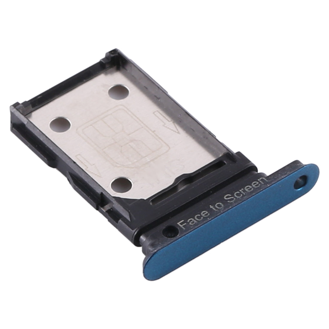 For OPPO Realme X50 5G SIM Card Tray + SIM Card Tray (Black+green)