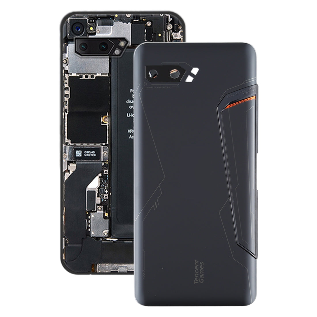 Back Cover for Asus ROG Phone II ZS660KL (Frosted Black)