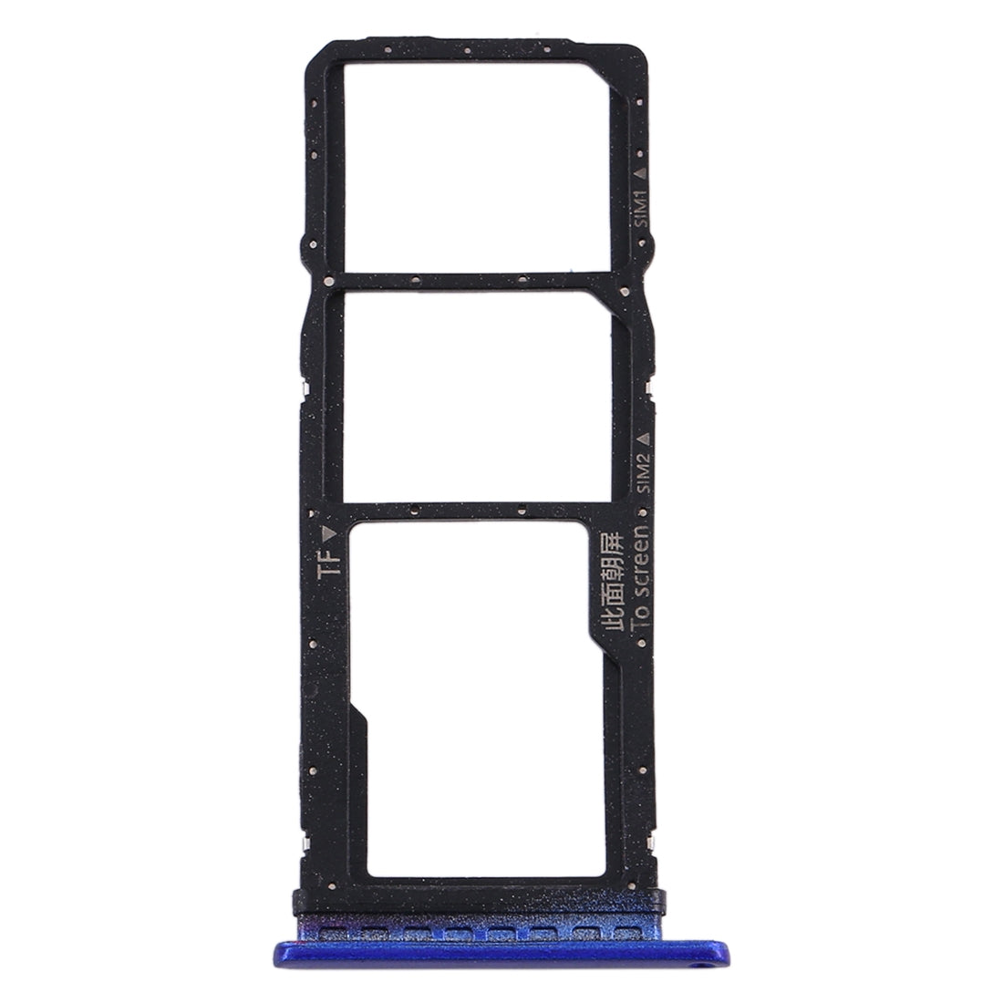 SIM Card Tray + SIM Card Tray + Micro SD Card Tray for Huawei Y7p (Blue)