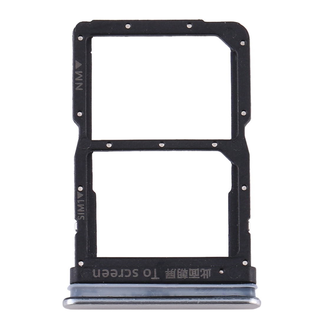 SIM Card Tray + SIM Card Tray for Huawei Honor 30 Youth (Silver)
