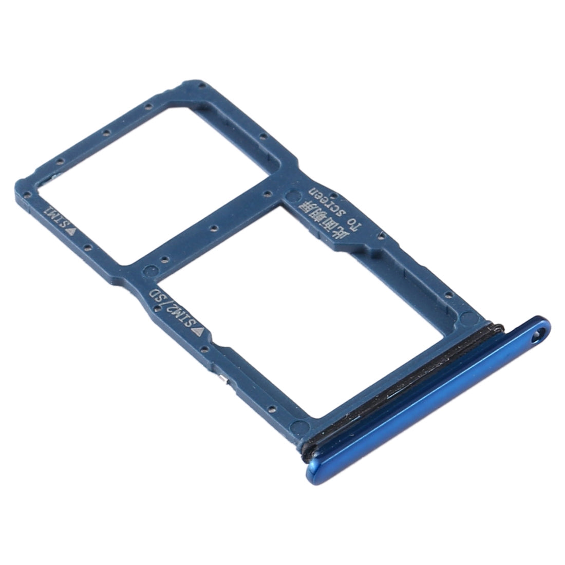 SIM Card Tray + SIM Card Tray / Micro SD Card Tray for Huawei P20 Lite (2019) (Blue)