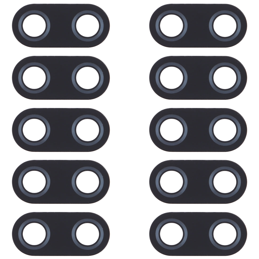 10 PCS Back Camera Lens for Asus Zenfone 5 ZE620KL / ZS620KL(Black)
