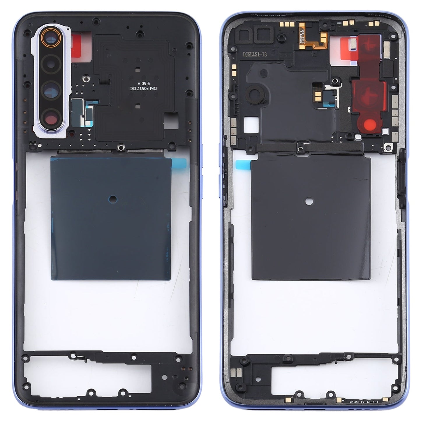 For OPPO Realme X50 5G Middle Frame Bezel Plate (Silver)