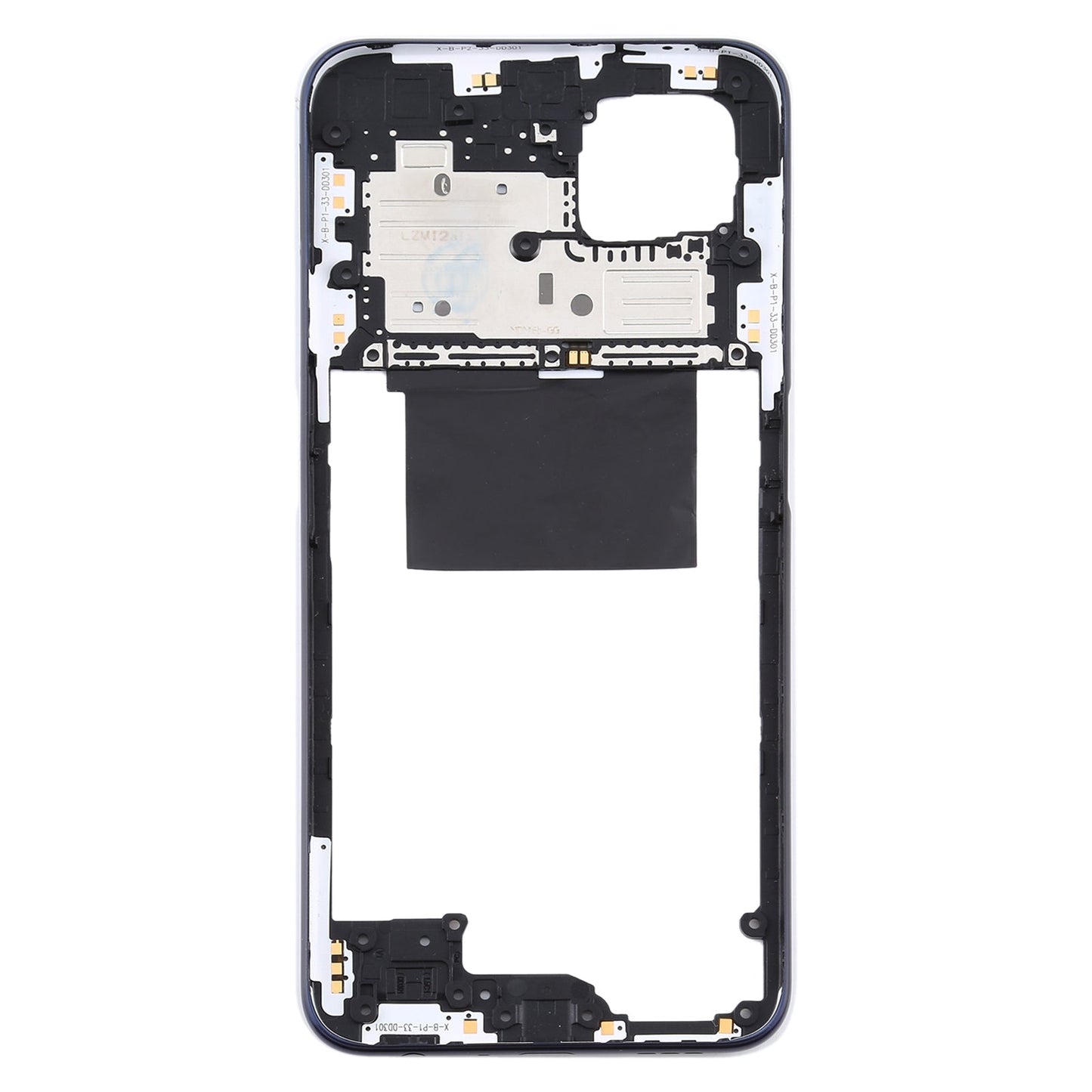 For OPPO A92s/Reno4 Z 5G PDKM00 Middle Frame Bezel Plate (Black)