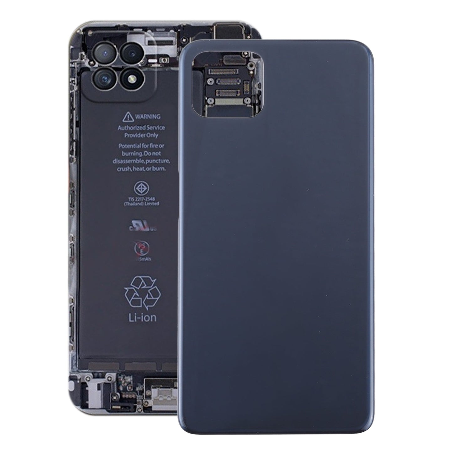 For OPPO A72 5G PDYM20 Battery Back Cover (Black)