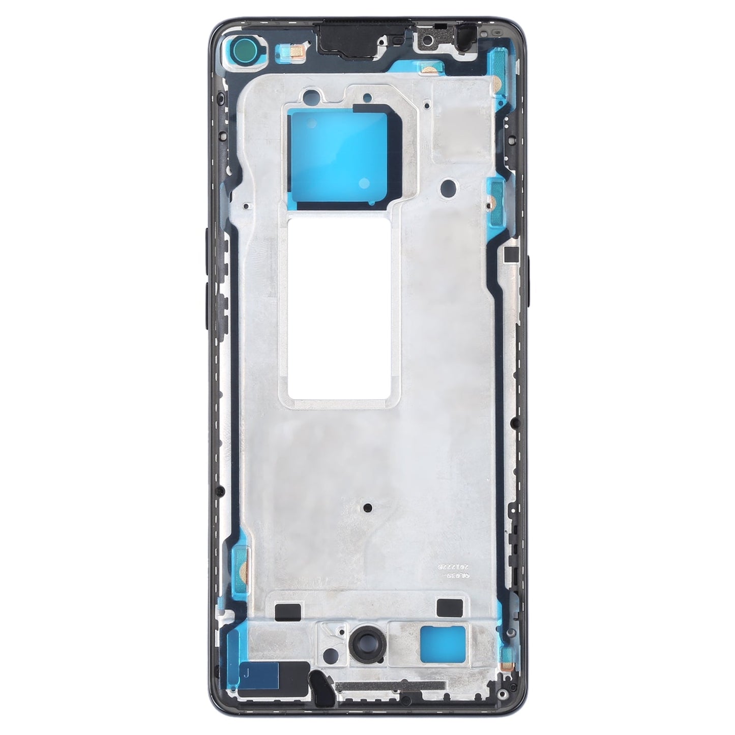 For OPPO Reno5 Pro 5G PDSM00, PDST00, CPH2201 Original Front Housing LCD Frame Bezel Plate (Black)