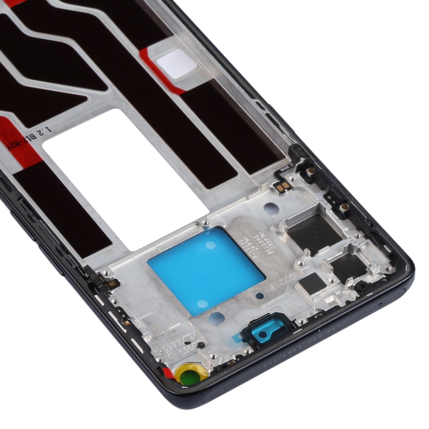 For OPPO Reno5 Pro 5G PDSM00, PDST00, CPH2201 Original Front Housing LCD Frame Bezel Plate (Black)