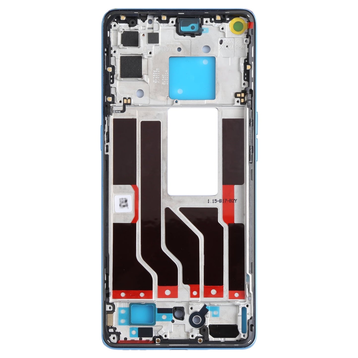 For OPPO Reno5 Pro 5G PDSM00, PDST00, CPH2201 Original Front Housing LCD Frame Bezel Plate (Blue)