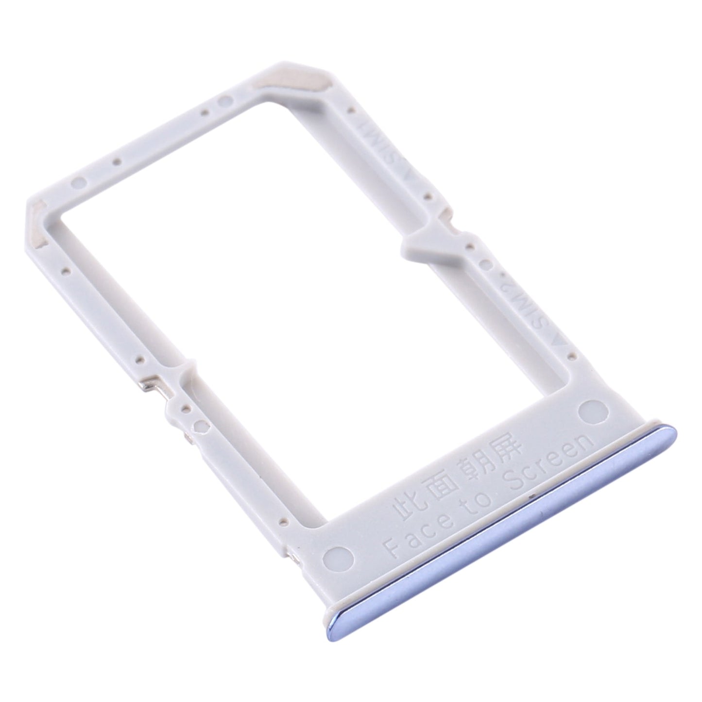 For OPPO Reno4 SE/A93 4G/OPPO Reno4 F/Reno4 Lite/F17 Pro PEAT00 PEAM00 SIM Card Tray + SIM Card Tray (Silver)