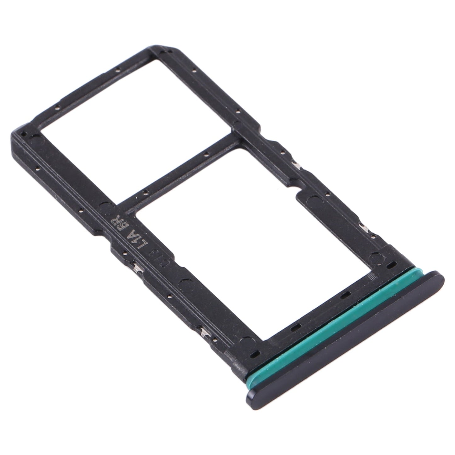 For OPPO Reno2 PCKM70 PCKT00 PCKM00 CPH1907 SIM Card Tray + SIM Card Tray / Micro SD Card Tray (Black)