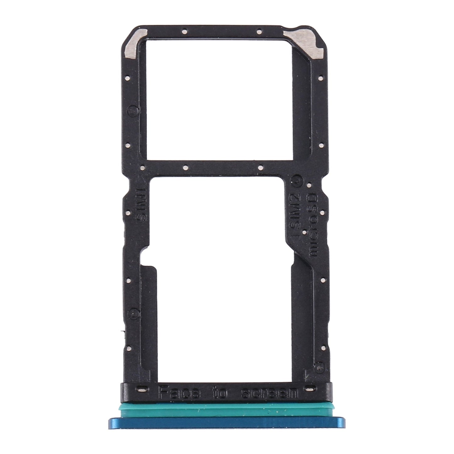 For OPPO Reno2 PCKM70 PCKT00 PCKM00 CPH1907 SIM Card Tray + SIM Card Tray / Micro SD Card Tray (Green)