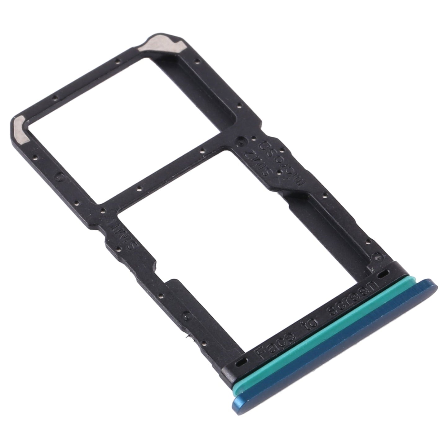For OPPO Reno2 PCKM70 PCKT00 PCKM00 CPH1907 SIM Card Tray + SIM Card Tray / Micro SD Card Tray (Green)