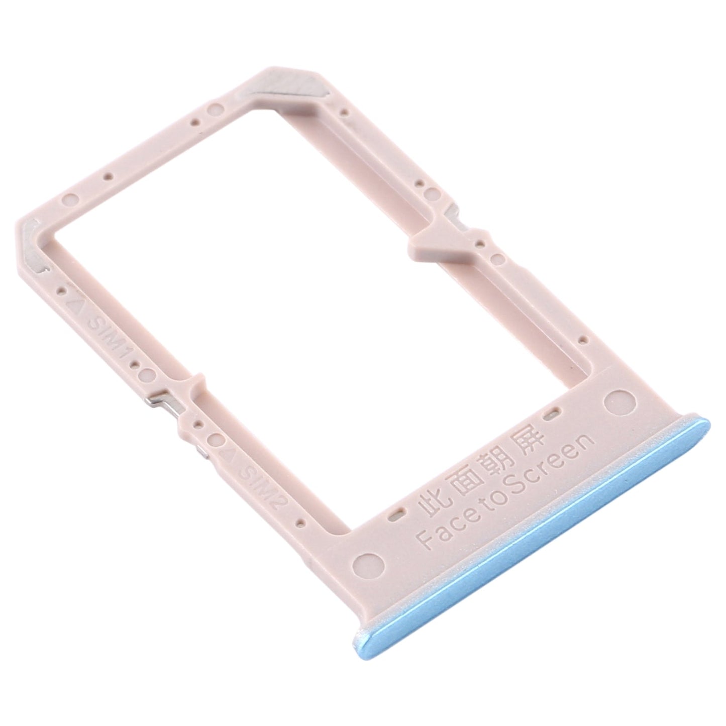 For OPPO A72 5G / K7X 5G / A53 5G SIM Card Tray + SIM Card Tray(Blue)